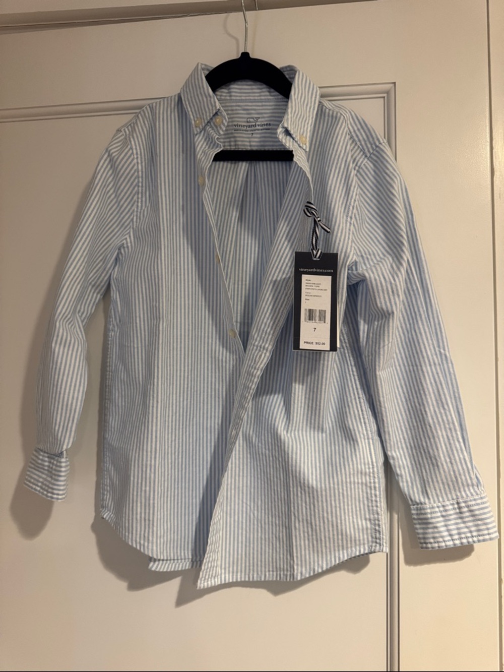 Vineyard Vines Blue and White Striped Oxford Shirt (NWT)